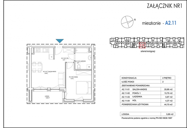 Apartament nr. A2.11